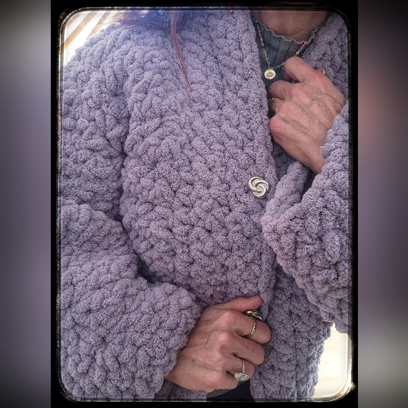 Homade crochet jacket - Picture 2 of 3